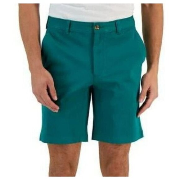NEW Lands' End Men's 30 Traditional Fit Teal Bermuda Performance Shorts - Picture 1 of 6